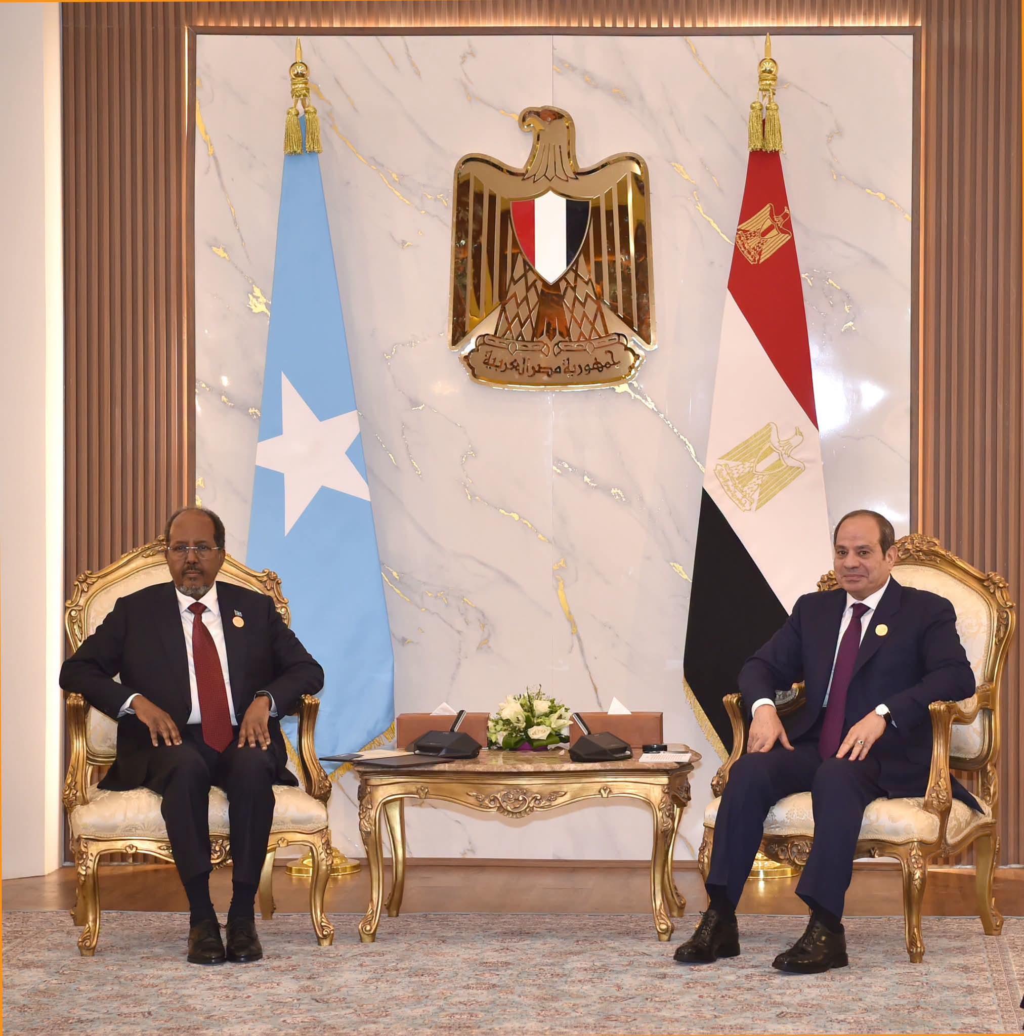 السيسى ورئيس دولة الصومال